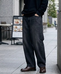Hanes/へインズ WIDE FIT DENIM PANTS/ワイドフィット ストレート デニムパンツ/レディース メンズ