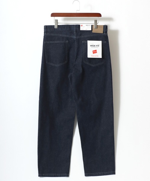HANES（ヘインズ）の「Hanes/へインズ WIDE FIT DENIM PANTS/ワイドフィット ストレート デニムパンツ/レディース メンズ（デニムパンツ・メンズ・ライトブルー/ネイビー/ブルー・LL/L/M/S）」の19枚目の写真