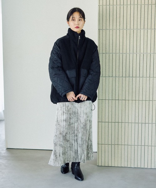 スタンドボアキルトブルゾン 523889（ブルゾン）｜LEPSIM（レプシィム