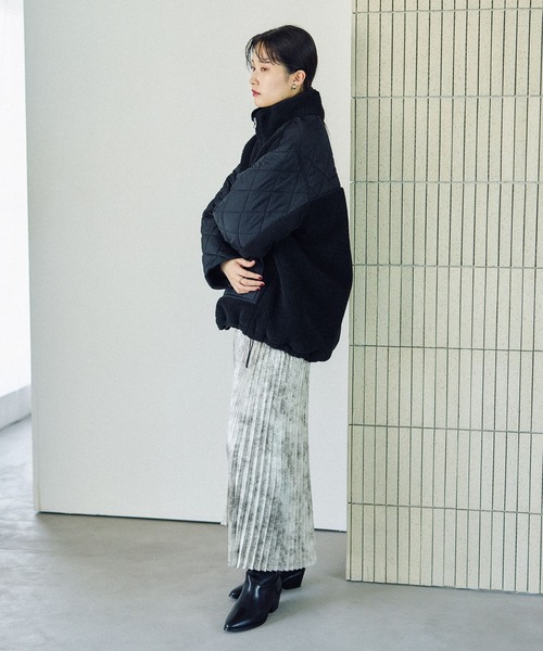 【新品】LEPSIM スタンドボアキルトジャケット BLACK LEPSIM スタンドボアキルトジャケット ブラック - メルカリ