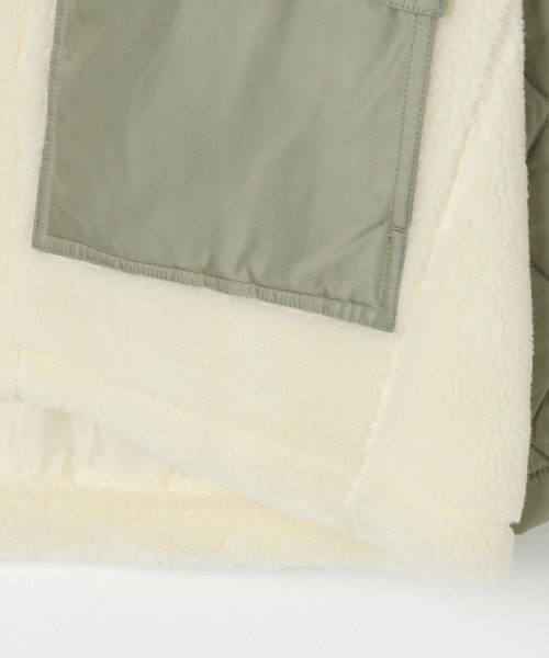 LEPSIM（レプシィム）の「スタンドボアキルトブルゾン　523889（ブルゾン・レディース・アイボリー/ブラック/カーキ・FREE）」の22枚目の写真