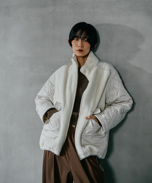 スタンドボアキルトブルゾン 523889（ブルゾン）｜LEPSIM（レプシィム