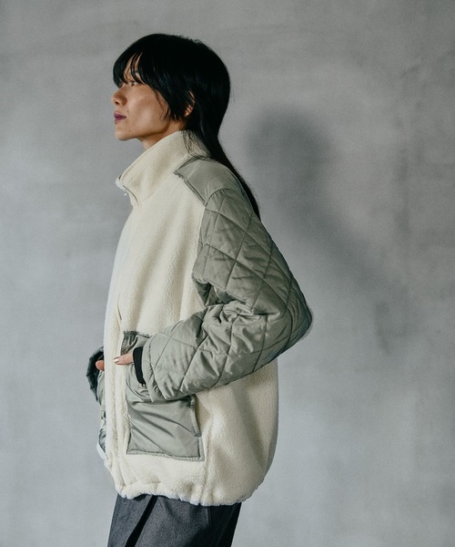 セール】スタンドボアキルトブルゾン 523889（ブルゾン）｜LEPSIM