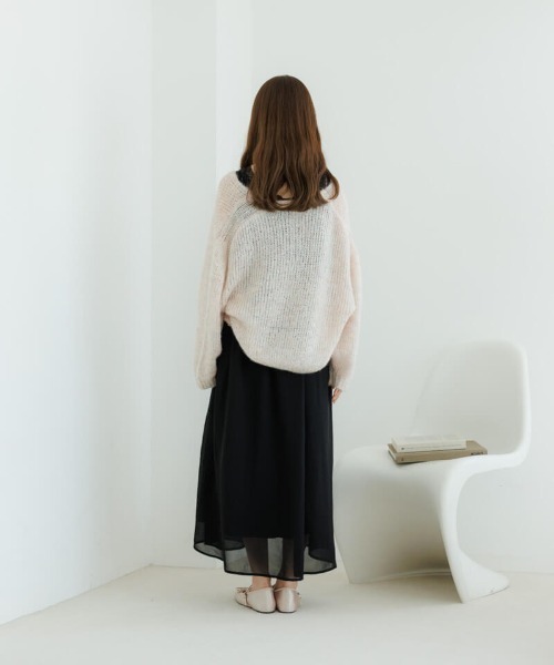 flower（フラワー）の「ペタルフリルワンピース（ワンピース・レディース・アイボリー/ブラック・FREE）」の9枚目の写真