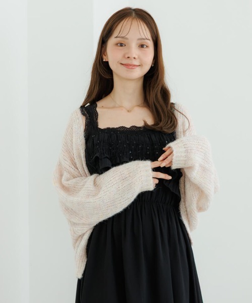 flower（フラワー）の「ペタルフリルワンピース（ワンピース・レディース・アイボリー/ブラック・FREE）」の10枚目の写真