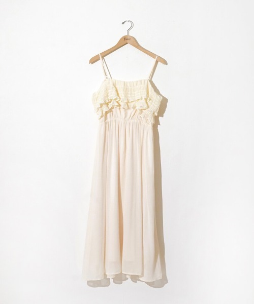 flower（フラワー）の「ペタルフリルワンピース（ワンピース・レディース・アイボリー/ブラック・FREE）」の11枚目の写真