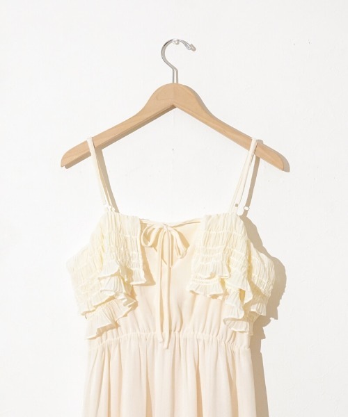 flower（フラワー）の「ペタルフリルワンピース（ワンピース・レディース・アイボリー/ブラック・FREE）」の17枚目の写真