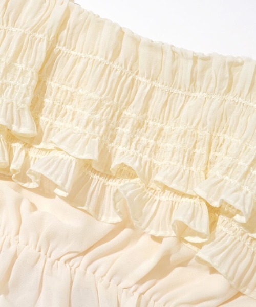 flower（フラワー）の「ペタルフリルワンピース（ワンピース・レディース・アイボリー/ブラック・FREE）」の20枚目の写真