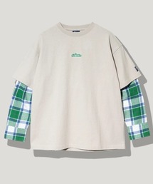Mountain Mania（マウンテンマニア）の「Mountain Mania/マウンテンマニア　ヘビー天竺xネルチェック 切替プルオーバー（Tシャツ/カットソー）」