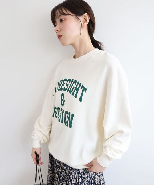 le.coeur blanc（ルクールブラン）の「ヴィンテージロゴスウェットプルオーバー（スウェット・レディース・ライトベージュ/チャコールグレー・38）」の17枚目の写真