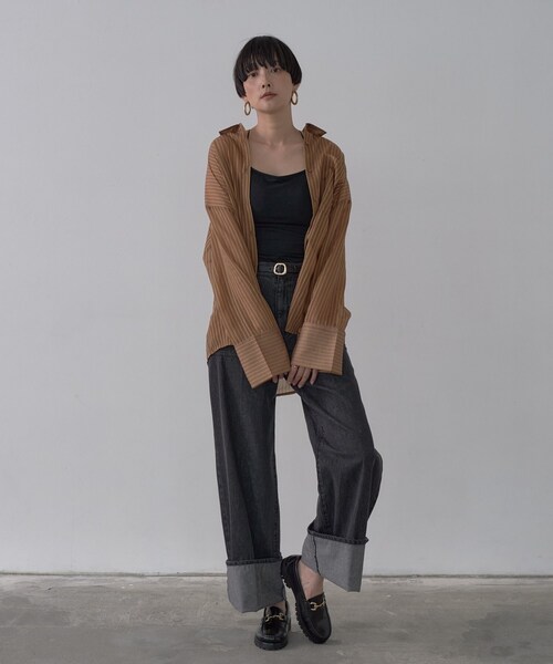 GALLEST（ギャレスト）の「ラウンドバックルベルト（ベルト・レディース・ブラウン系その他/ブラック・00）」の3枚目の写真