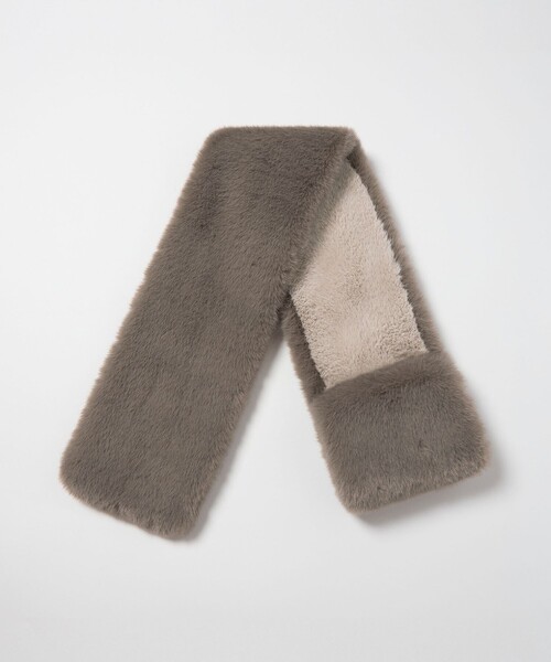green label relaxing（グリーンレーベルリラクシング）の「フェイクファー リバーシブル マフラー（マフラー・レディース・オフホワイト/ライトグレー/その他1/モカ/その他2・FREE）」の22枚目の写真