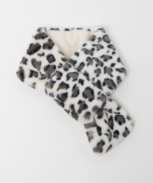 green label relaxing（グリーンレーベルリラクシング）の「フェイクファー リバーシブル マフラー（マフラー・レディース・オフホワイト/ライトグレー/その他1/モカ/その他2・FREE）」の12枚目の写真