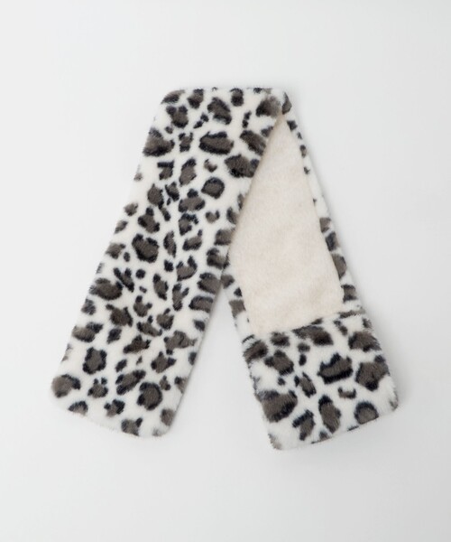 green label relaxing（グリーンレーベルリラクシング）の「フェイクファー リバーシブル マフラー（マフラー・レディース・オフホワイト/ライトグレー/その他1/モカ/その他2・FREE）」の10枚目の写真