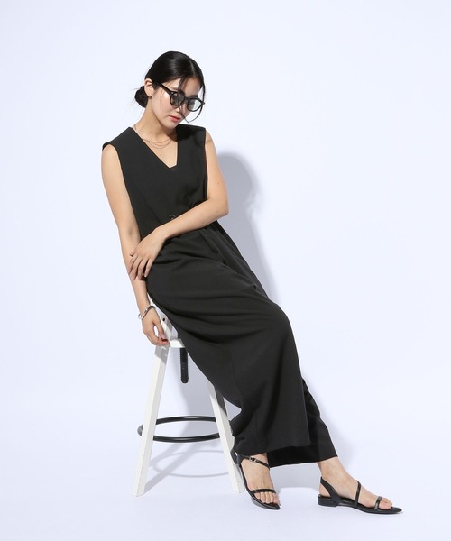 GLOBAL WORK（グローバルワーク）の「オールインワン/599691（つなぎ/オールインワン・レディース・ブラック/グレー・MEDIUM/LARGE）」の6枚目の写真