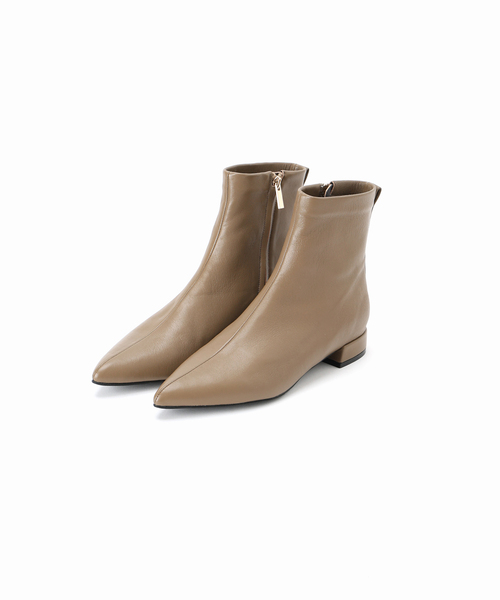 GRISE（グリーズ）の「GRISEレザーポインテッドソフトフィットショートブーツ（ブーツ・レディース・ブラック/ブラウン/ウッド・LARGE/SMALL/MEDIUM/X-LARGE）」の5枚目の写真