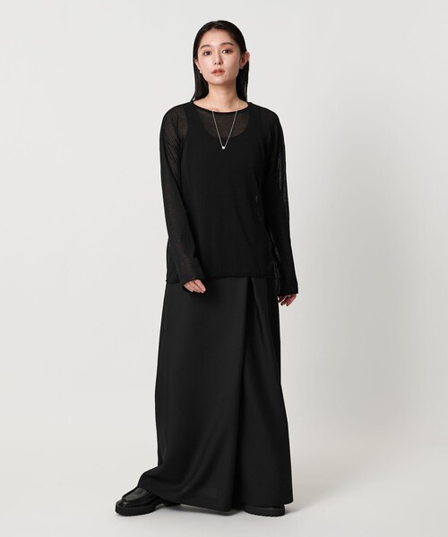 MARW UNITED ARROWS（マルゥ ユナイテッドアローズ）の「＜MARW UNITED ARROWS＞ニット タンクトップ（タンクトップ・レディース・オフホワイト/ブラック・FREE）」の7枚目の写真