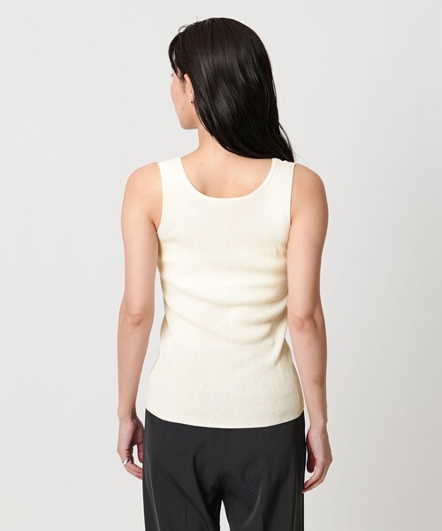 MARW UNITED ARROWS（マルゥ ユナイテッドアローズ）の「＜MARW UNITED ARROWS＞ニット タンクトップ（タンクトップ・レディース・オフホワイト/ブラック・FREE）」の10枚目の写真