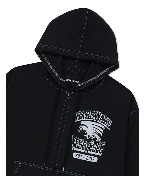 YESEYESEE（イエスアイシー）の「Y.E.S Single Stitch Hoodie（パーカー・メンズ・ブラック/グリーン系その他・L/M/S/XL）」の3枚目の写真