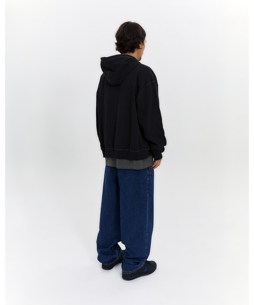 YESEYESEE（イエスアイシー）の「Y.E.S Single Stitch Hoodie（パーカー・メンズ・ブラック/グリーン系その他・L/M/S/XL）」の9枚目の写真