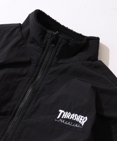 THRASHER（スラッシャー）の「【THRASHER/スラッシャー】リバーシブル スタンドネックナイロン ボアブルゾン（ブルゾン・メンズ・ライトグレー/ブラック/カーキ・M/L/XL）」の15枚目の写真