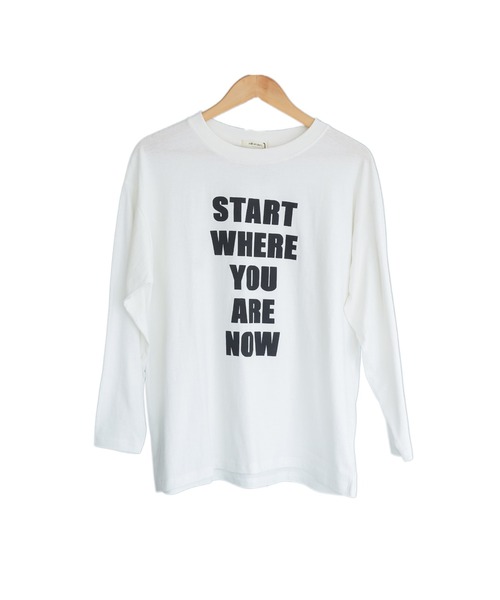 mili an deni(ミリアンデニ)の「ビッグロゴロンT(Tシャツ/カットソー・レディース・ブラック/オフホワイト/チャコールグレー・M/L)」の9枚目の写真