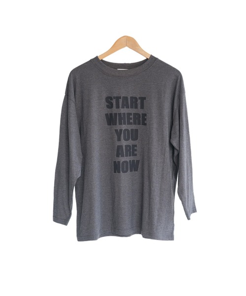 mili an deni(ミリアンデニ)の「ビッグロゴロンT(Tシャツ/カットソー・レディース・ブラック/オフホワイト/チャコールグレー・M/L)」の11枚目の写真
