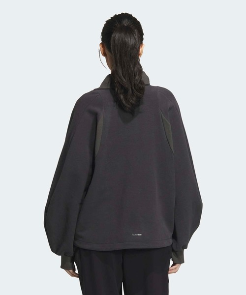 adidas（アディダス）の「Luxflow アクティブ ルーズフィット スペーサー ハーフジップ プルオーバー / アディダス adidas（その他トップス・レディース・ホワイト/グレー・XX-LARGE/LARGE/MEDIUM/SMALL/X-LARGE/X-SMALL）」の8枚目の写真