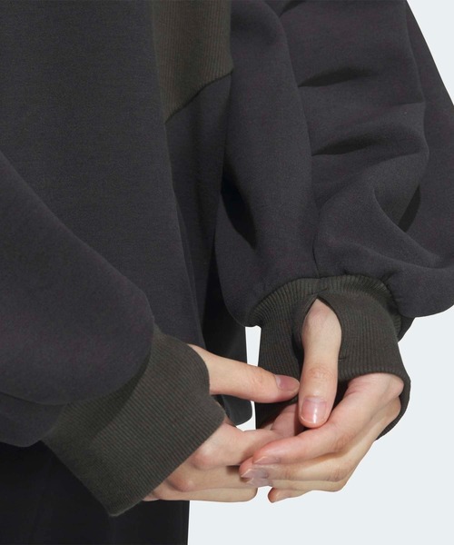 adidas（アディダス）の「Luxflow アクティブ ルーズフィット スペーサー ハーフジップ プルオーバー / アディダス adidas（その他トップス・レディース・ホワイト/グレー・XX-LARGE/LARGE/MEDIUM/SMALL/X-LARGE/X-SMALL）」の10枚目の写真