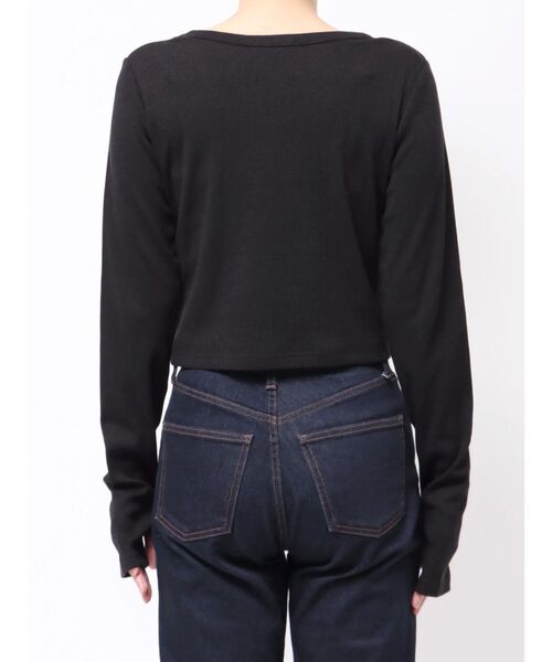 MURUA（ムルーア）の「ロゴラメテレコトップス（Tシャツ/カットソー・レディース・ホワイト/グレー/レッド/ブラック・FREE）」の20枚目の写真