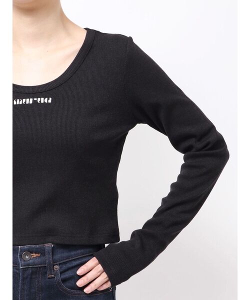 MURUA（ムルーア）の「ロゴラメテレコトップス（Tシャツ/カットソー・レディース・ホワイト/グレー/レッド/ブラック・FREE）」の22枚目の写真