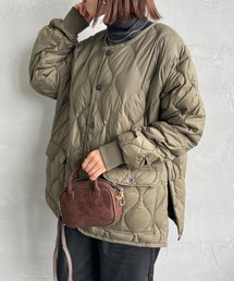 TAION（タイオン）の「[TAION/タイオン] MILITARY ソフトシェル オーバーサイズクルーネックダウンジャケット（ダウンジャケット/コート）」