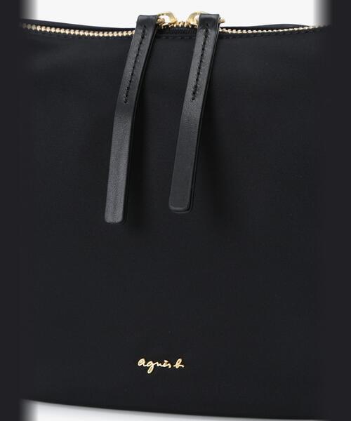 美品　アニエスベー　ナイロン 2way ショルダーバッグ　黒　容量多 506 ナイロン 2way ショルダーバッグ OAS14－02