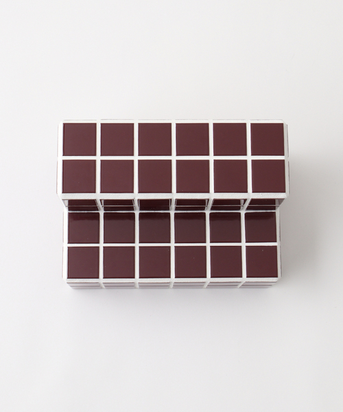 journal standard Furniture (ジャーナルスタンダードファニチャー)の「【coloris tile/クロリタイル】JSF別注 TK VANITY SHELF シェルフ(ステーショナリー・レディース・ボルドー/ブルー系その他/エンジ・FREE)」の6枚目の写真