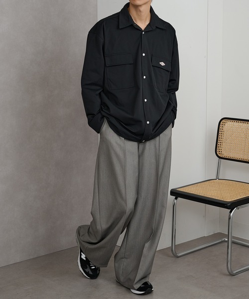 BALL(ボール)の「【BALL】ストレッチ天竺 BIGサイズ長袖シャツ(シャツ/ブラウス・メンズ・ブラック系その他2/ブラック系1/オフホワイト/ベージュ・M/L/LL)」の11枚目の写真