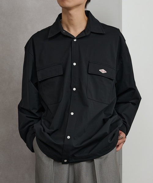 BALL(ボール)の「【BALL】ストレッチ天竺 BIGサイズ長袖シャツ(シャツ/ブラウス・メンズ・ブラック系その他2/ブラック系1/オフホワイト/ベージュ・M/L/LL)」の7枚目の写真