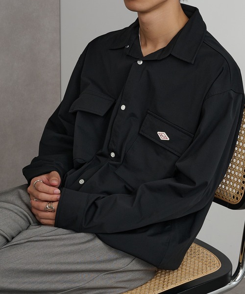 BALL(ボール)の「【BALL】ストレッチ天竺 BIGサイズ長袖シャツ(シャツ/ブラウス・メンズ・ブラック系その他2/ブラック系1/オフホワイト/ベージュ・M/L/LL)」の5枚目の写真