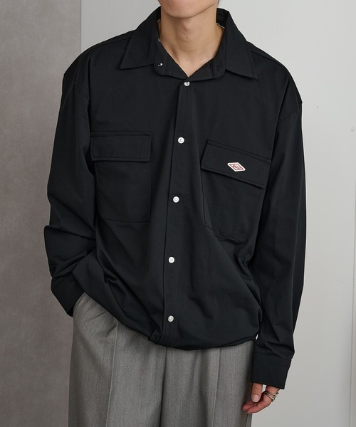 BALL(ボール)の「【BALL】ストレッチ天竺 BIGサイズ長袖シャツ(シャツ/ブラウス・メンズ・ブラック系その他2/ブラック系1/オフホワイト/ベージュ・M/L/LL)」の8枚目の写真