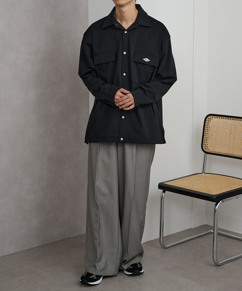 BALL(ボール)の「【BALL】ストレッチ天竺 BIGサイズ長袖シャツ(シャツ/ブラウス・メンズ・ブラック系その他2/ブラック系1/オフホワイト/ベージュ・M/L/LL)」の12枚目の写真