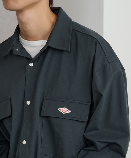 BALL(ボール)の「【BALL】ストレッチ天竺 BIGサイズ長袖シャツ(シャツ/ブラウス・メンズ・ブラック系その他2/ブラック系1/オフホワイト/ベージュ・M/L/LL)」の21枚目の写真