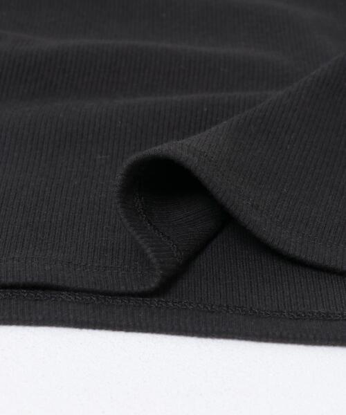 SENSE OF PLACE by URBAN RESEARCH（センスオブプレイスバイアーバンリサーチ）の「アシンメトリーリブコンパクトトップ（Tシャツ/カットソー・レディース・オフホワイト/ブラック/キャメル・ONE）」の12枚目の写真