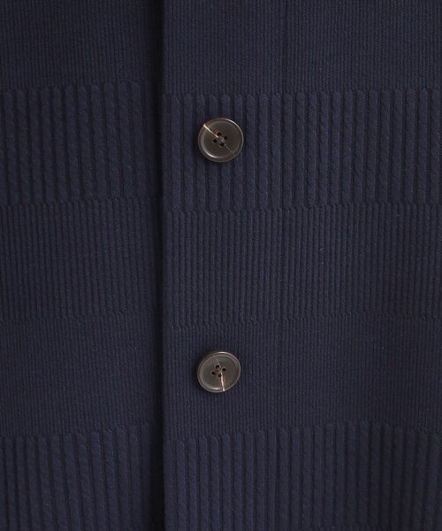 SHOO・LA・RUE（シューラルー）の「【高レビュー/春まで着られる】体型をカバーしながらスマートに魅せる ラインジャカードコーディガン（カーディガン/ボレロ・レディース・ネイビー/グレー系その他/ライトベージュ/オリーブ・01/02/03/04）」の12枚目の写真