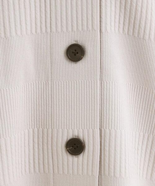 SHOO・LA・RUE（シューラルー）の「【高レビュー/春まで着られる】体型をカバーしながらスマートに魅せる ラインジャカードコーディガン（カーディガン/ボレロ・レディース・ネイビー/グレー系その他/ライトベージュ/オリーブ・01/02/03/04）」の16枚目の写真