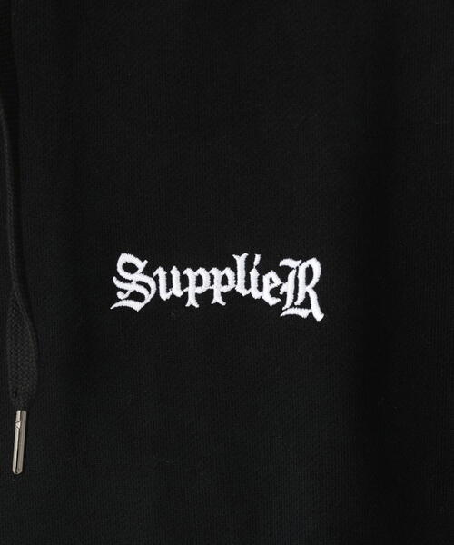 SUPPLIER（サプライヤー）の「SUPPLIER/サプライヤー/RHINESTONE SLEEVE HOODIE（パーカー・メンズ・グレー/ブラック・XL/L/M）」の15枚目の写真