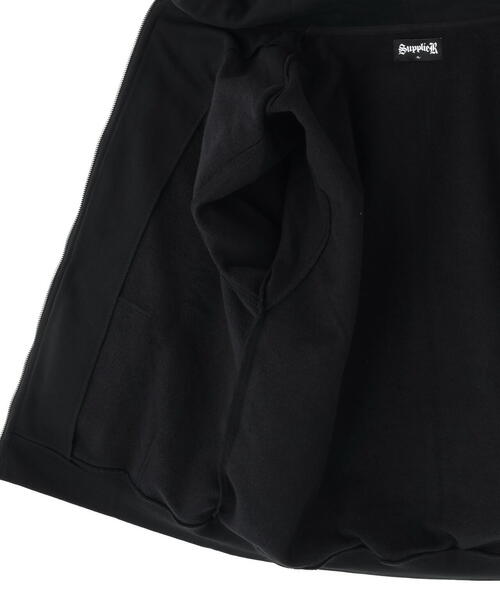 SUPPLIER（サプライヤー）の「SUPPLIER/サプライヤー/RHINESTONE SLEEVE HOODIE（パーカー・メンズ・グレー/ブラック・XL/L/M）」の10枚目の写真