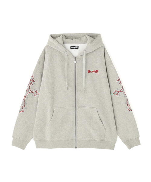 Supplier パーカー SUPPLIER】Outline Cross Zip Hoodie / 【サプライヤー】クロスロゴ