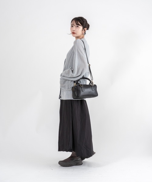 Rivel(リヴェル)の「【ANTONELLO MASI/アントネッロマージ】ミニボストンバッグ イタリア製(ボストンバッグ・レディース・ブラック/ブラウン・FREE)」の9枚目の写真