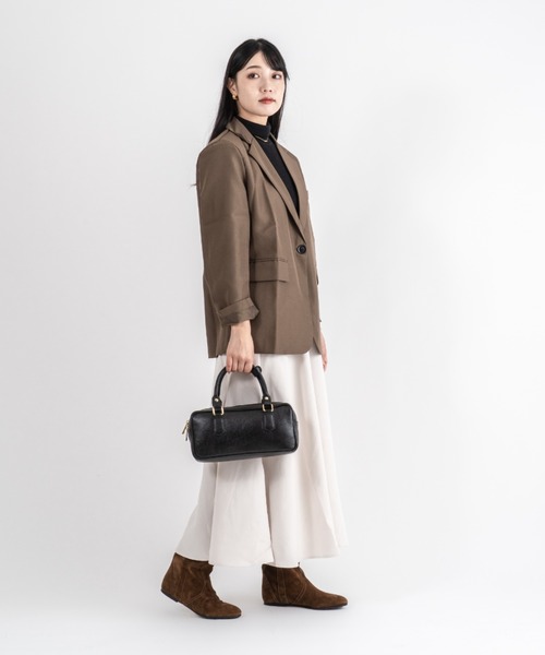 Rivel(リヴェル)の「【ANTONELLO MASI/アントネッロマージ】ミニボストンバッグ イタリア製(ボストンバッグ・レディース・ブラック/ブラウン・FREE)」の14枚目の写真