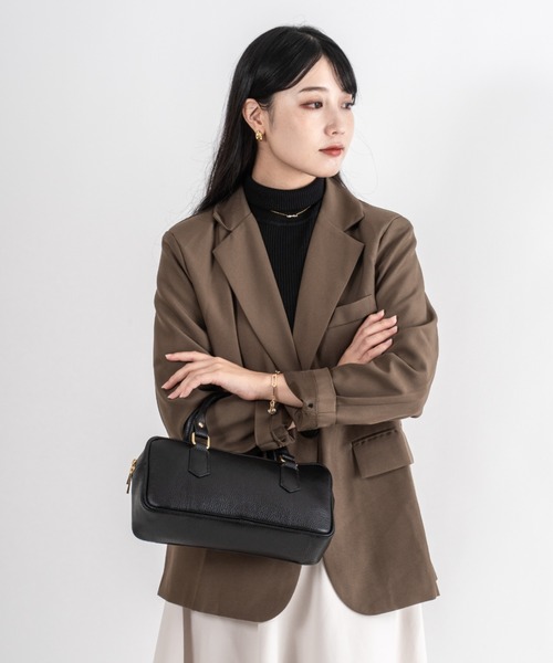 Rivel(リヴェル)の「【ANTONELLO MASI/アントネッロマージ】ミニボストンバッグ イタリア製(ボストンバッグ・レディース・ブラック/ブラウン・FREE)」の10枚目の写真