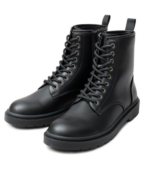BACKYARD FAMILY(バックヤードファミリー)の「glabella LACE UP BOOTS(ブーツ・メンズ・ブラック・25cm/26cm/27cm)」の1枚目の写真